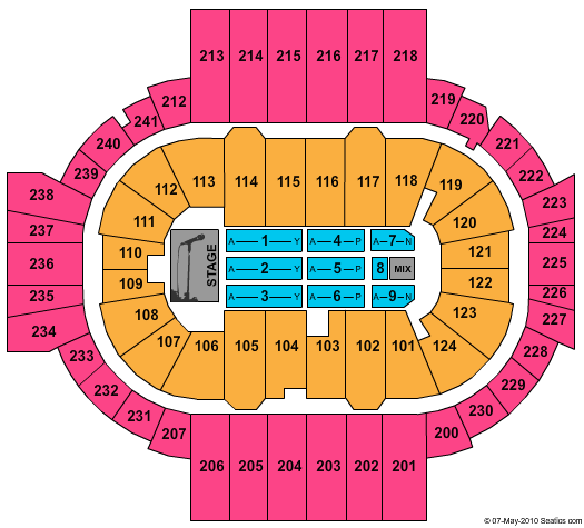 XL Center Seating Chart